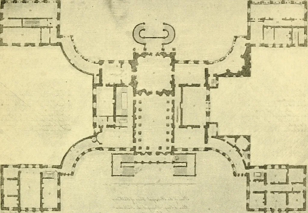 An illustration from A short history of renaissance architecture in England, 1500-1800, 1900, leaf 254