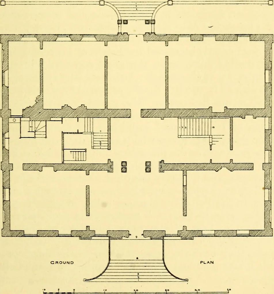 An illustration from A short history of renaissance architecture in England, 1500-1800, 1900, leaf 282