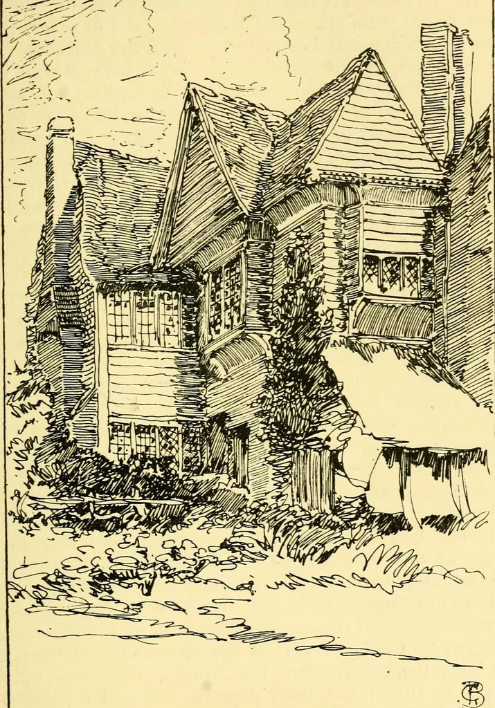 An illustration from A short history of renaissance architecture in England, 1500-1800, 1900, leaf 304