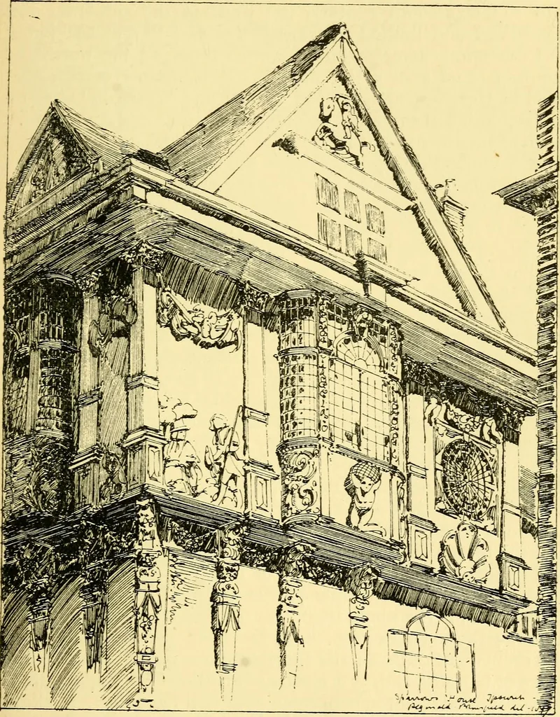 An illustration from A short history of renaissance architecture in England, 1500-1800, 1900, leaf 306