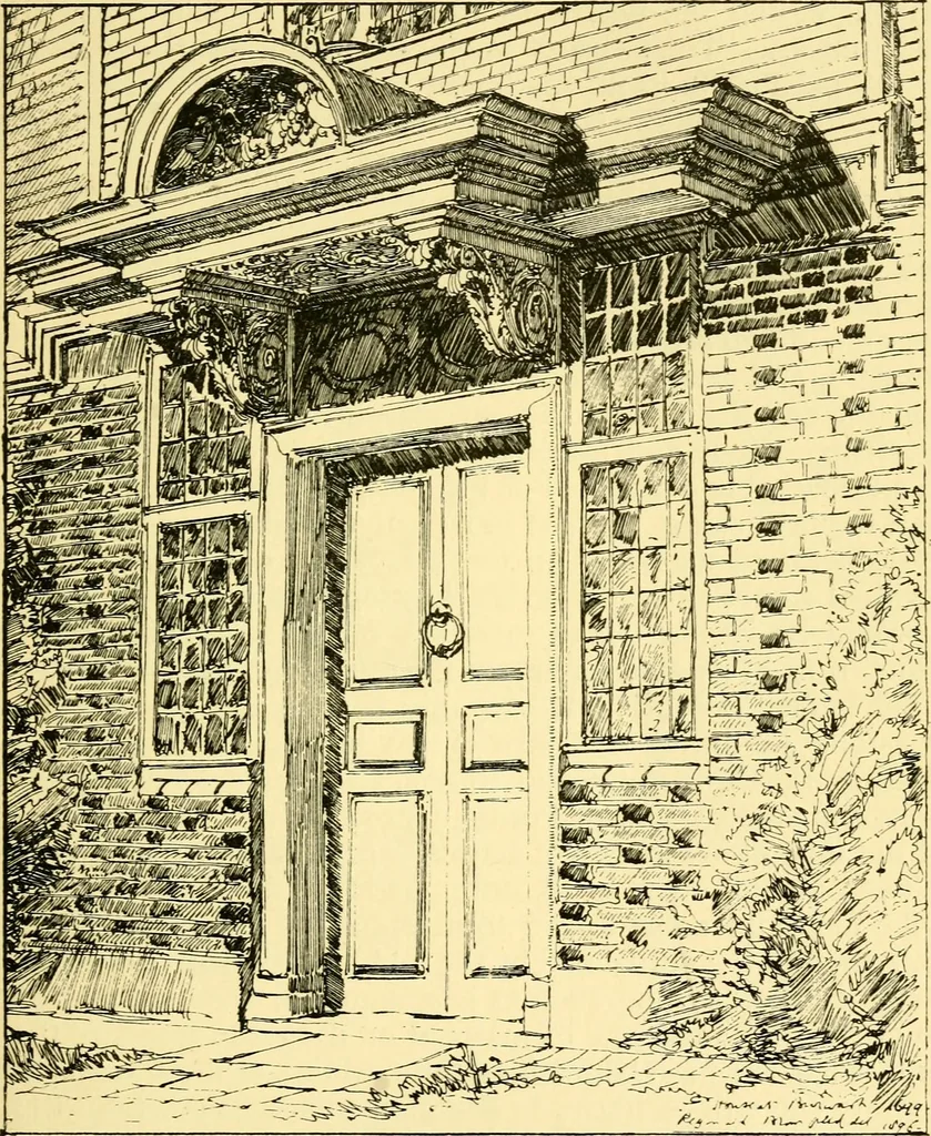 An illustration from A short history of renaissance architecture in England, 1500-1800, 1900, leaf 308