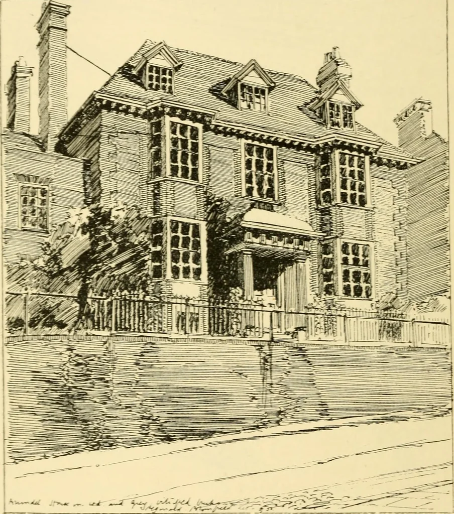 An illustration from A short history of renaissance architecture in England, 1500-1800, 1900, leaf 335