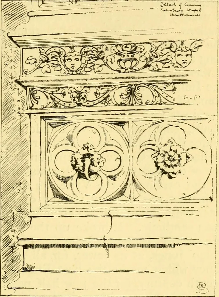 An illustration from A short history of renaissance architecture in England, 1500-1800, 1900, leaf 34