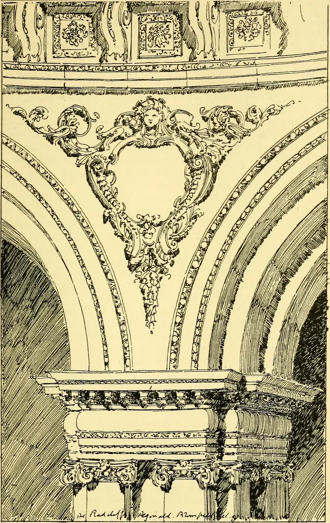 An illustration from A short history of renaissance architecture in England, 1500-1800, 1900, leaf 350