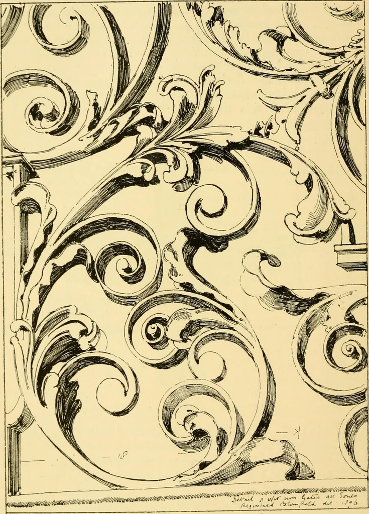 An illustration from A short history of renaissance architecture in England, 1500-1800, 1900, leaf 359