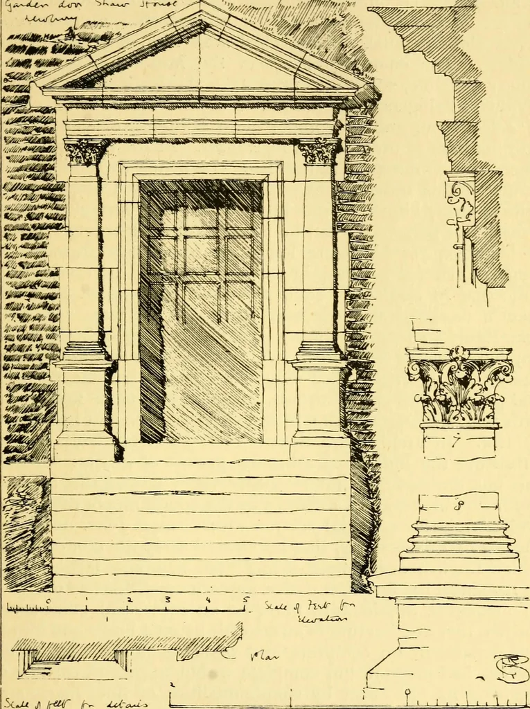 An illustration from A short history of renaissance architecture in England, 1500-1800, 1900, leaf 364