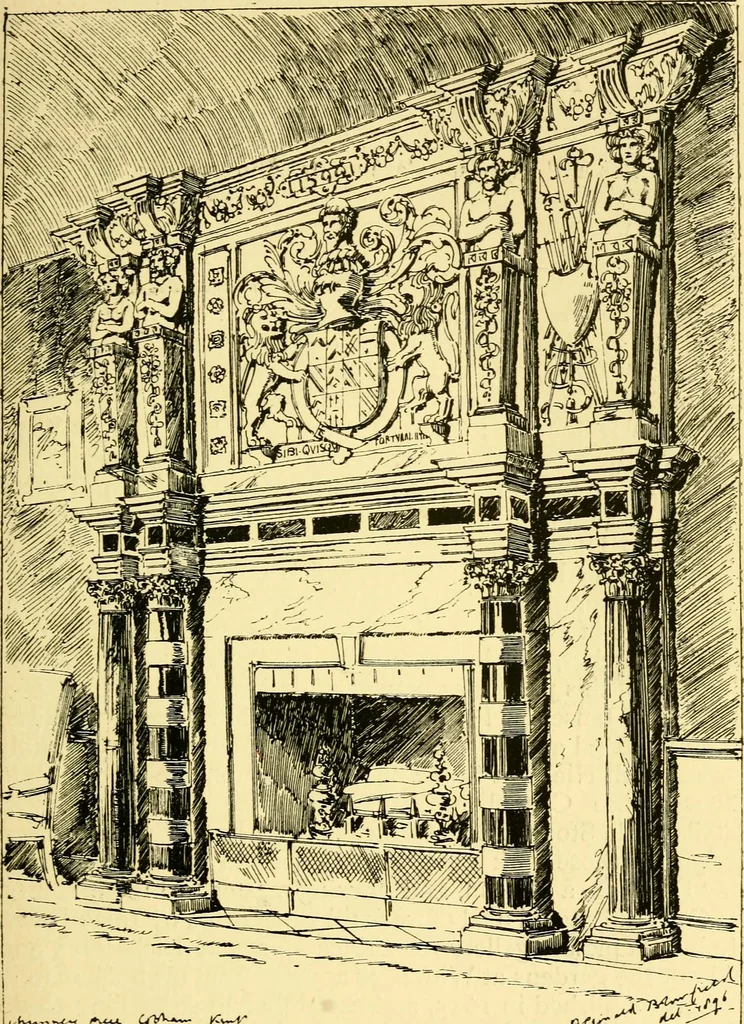 An illustration from A short history of renaissance architecture in England, 1500-1800, 1900, leaf 46