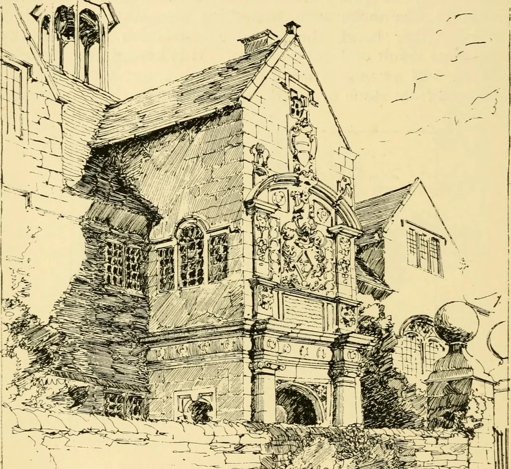 An illustration from A short history of renaissance architecture in England, 1500-1800, 1900, leaf 69