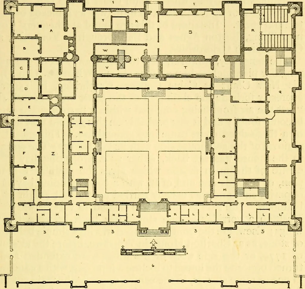 An illustration from A short history of renaissance architecture in England, 1500-1800, 1900, leaf 74