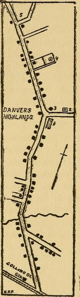 An illustration from A short history of the Salem village witchcraft trials : illustrated by a verbatim report of the trial of Mrs. Elizabeth Howe, 1911, leaf 19