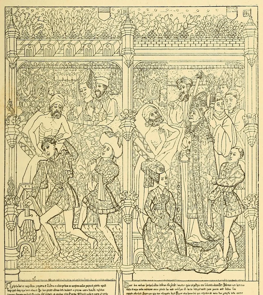 An illustration from A short history of tapestry. From the earliest times to the end of the 18th century, 1885, leaf 157