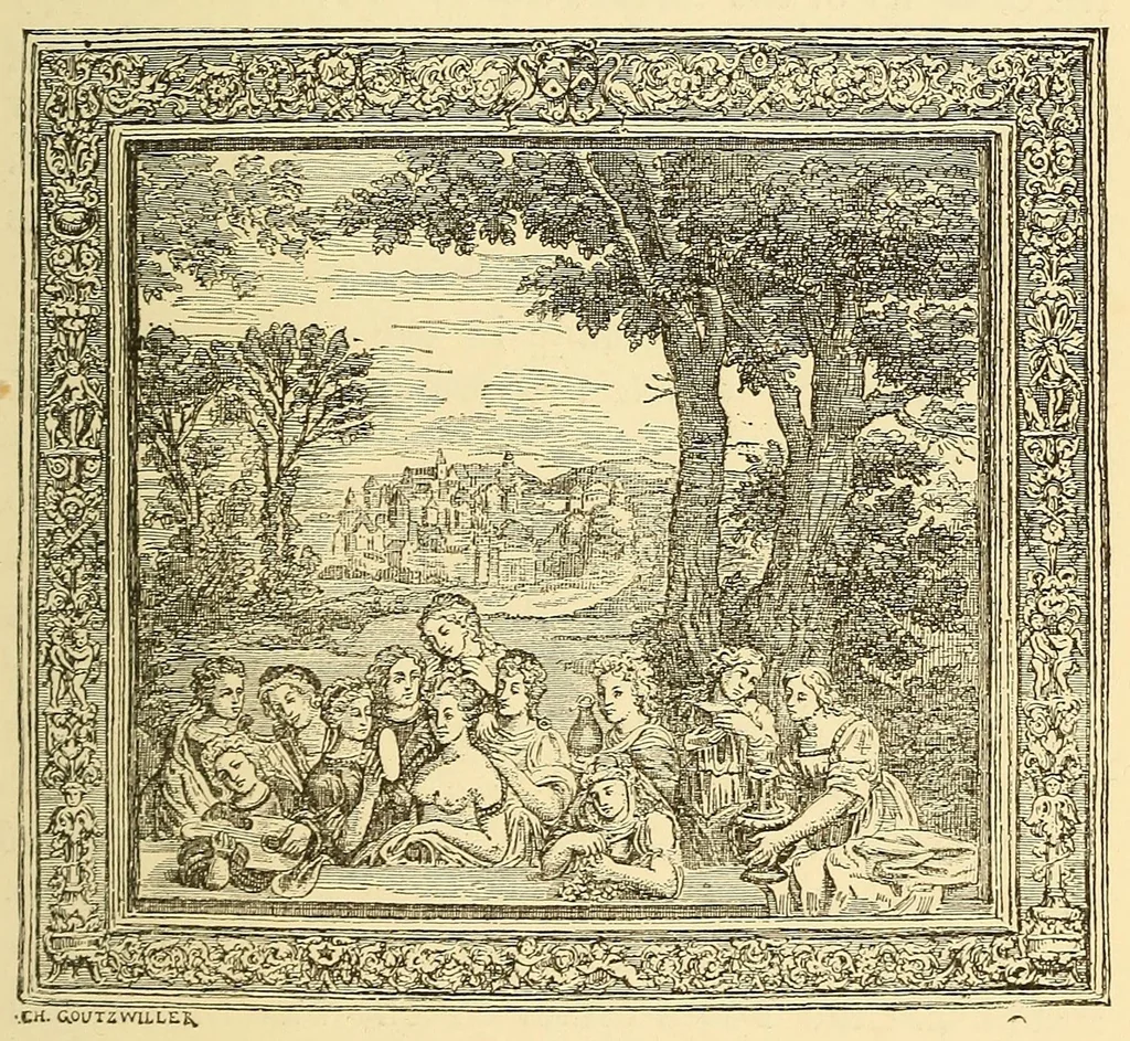 An illustration from A short history of tapestry. From the earliest times to the end of the 18th century, 1885, leaf 281