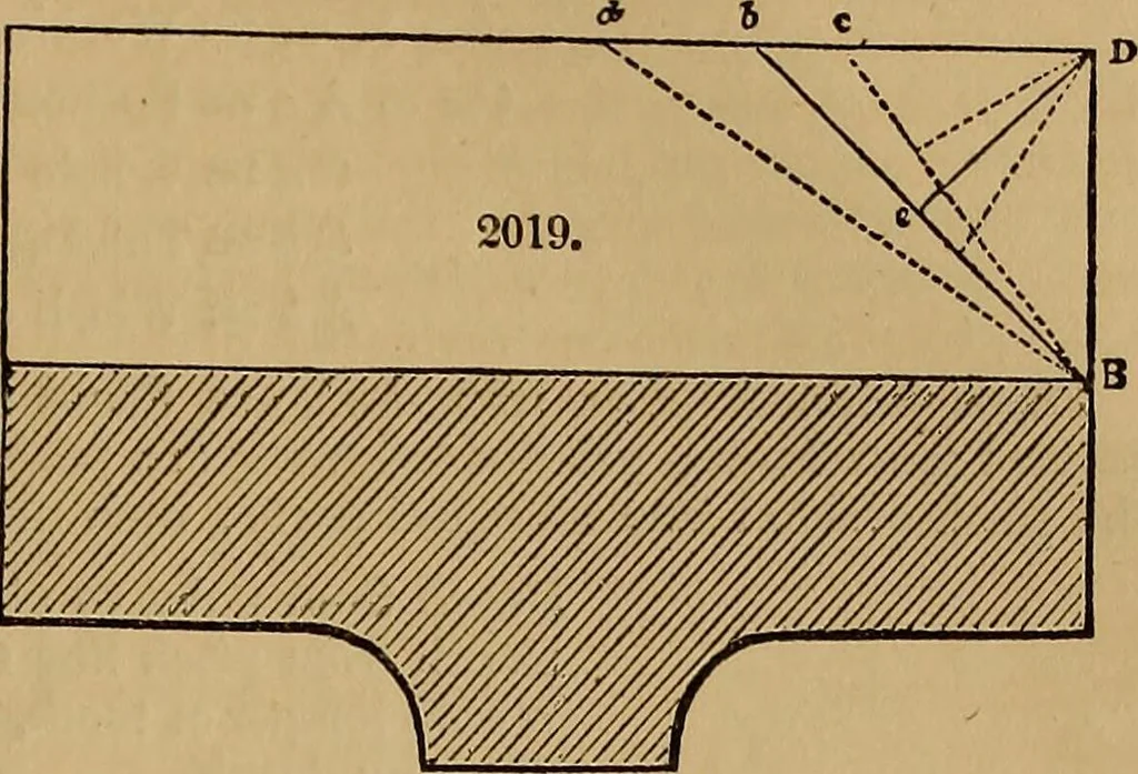 An illustration from A short treatise on the designing and construction of gearing and mill-work. Accompanied by an explanation of the construction and use of the odontograph of Prof. Willis .., 1873, leaf 28