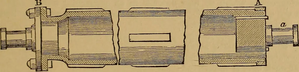 An illustration from A short treatise on the designing and construction of gearing and mill-work. Accompanied by an explanation of the construction and use of the odontograph of Prof. Willis .., 1873, leaf 70