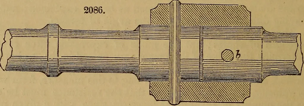 An illustration from A short treatise on the designing and construction of gearing and mill-work. Accompanied by an explanation of the construction and use of the odontograph of Prof. Willis .., 1873, leaf 77