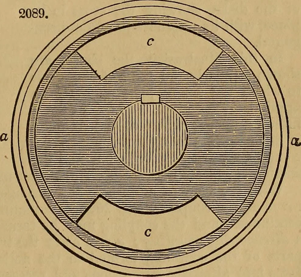 An illustration from A short treatise on the designing and construction of gearing and mill-work. Accompanied by an explanation of the construction and use of the odontograph of Prof. Willis .., 1873, leaf 78