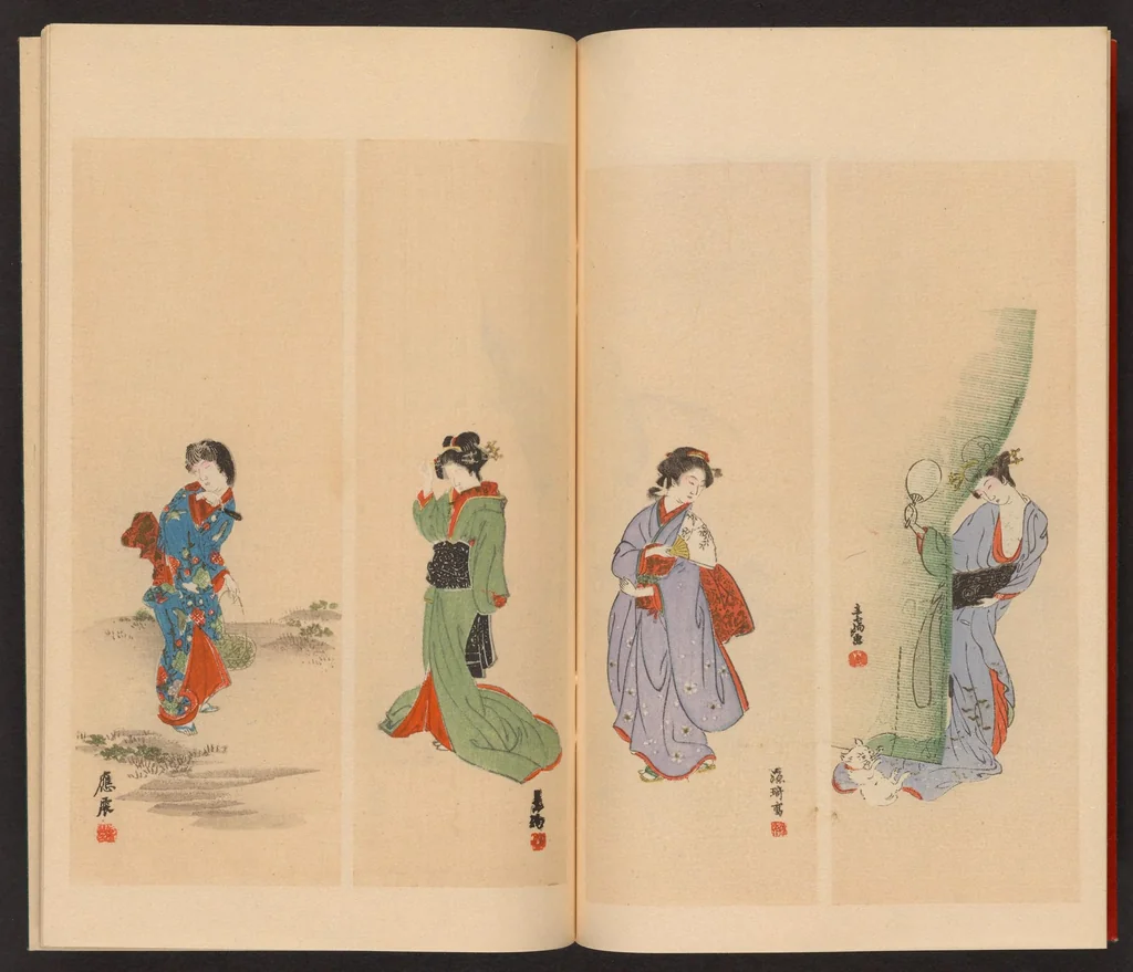 An illustration from Shotaika jinbutsu gafu : bijutsu ōyō, 1896, leaf 9