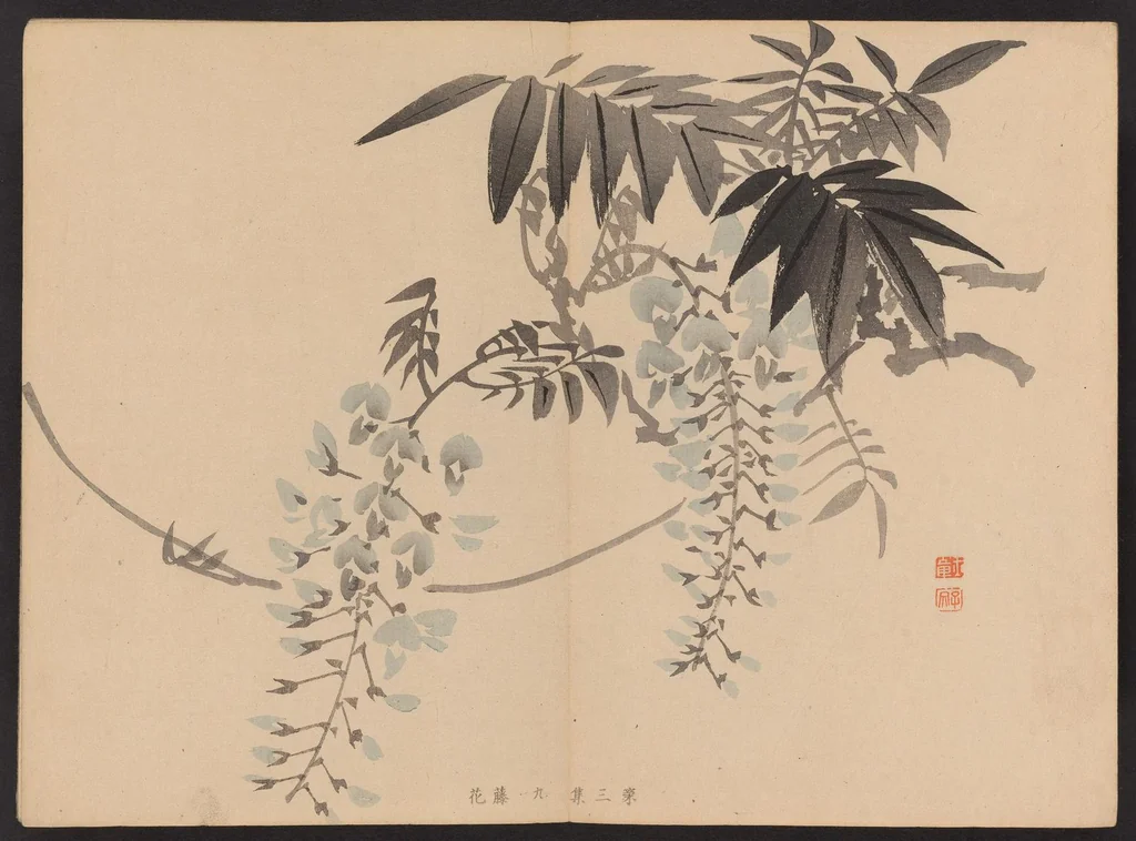 An illustration from Shūga hyakudai, 1898, leaf 11