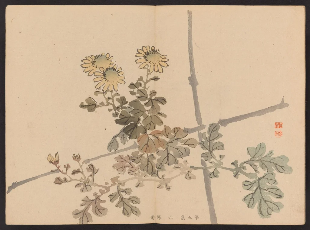 An illustration from Shūga hyakudai, 1898, leaf 8