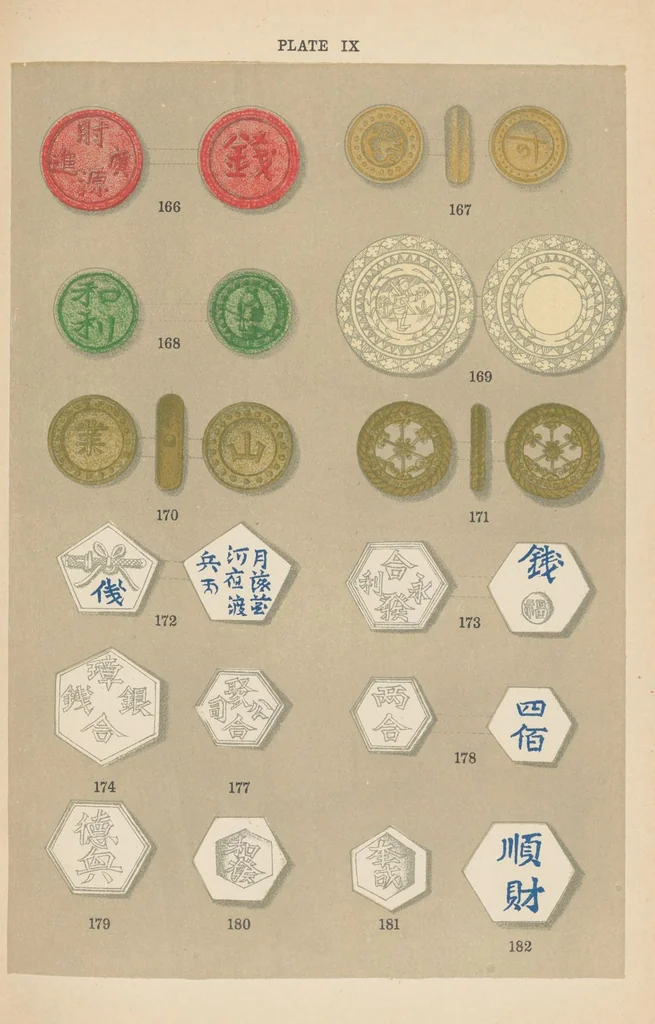 An illustration from Siamese porcelain and other tokens, 1911, leaf 63