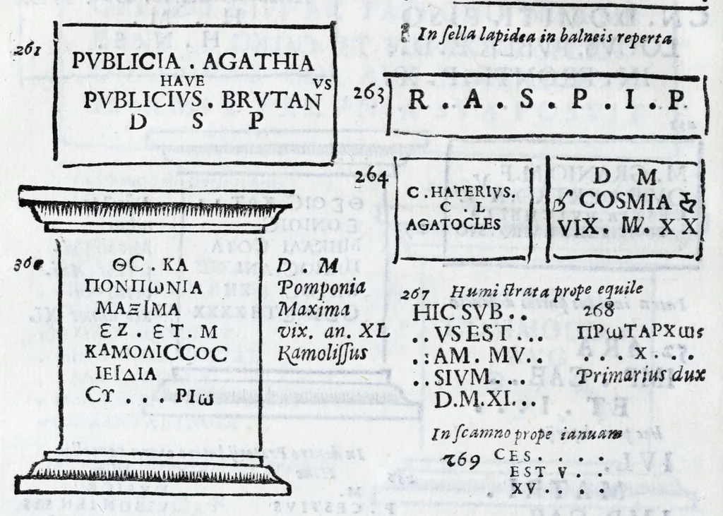 An illustration from Siciliae antiqvae tabvlae littorales latvs orientale Messana : in summo templo tutelae D. Mariae dicato prope sacrarium, iuxta secundum intercolumnium in lapide Granito-Siculo columella bicubitalis aquam lustralem sustinens, 1625, leaf 56