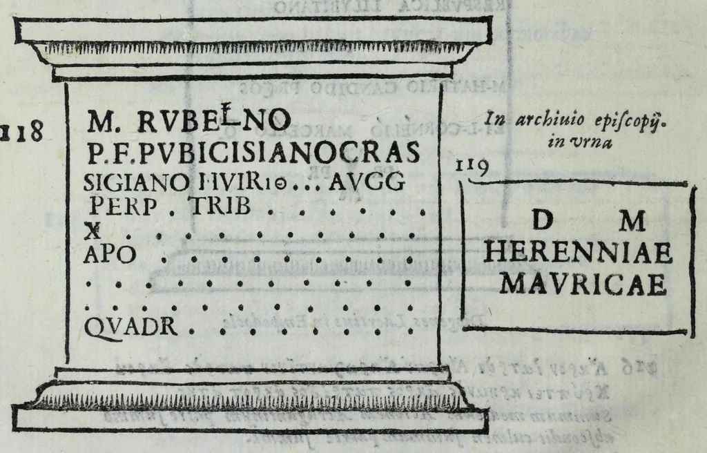 An illustration from Siciliae, obiacentium insular[um], et Bruttiorum antiquae tabulae, cvm animaduersionib[us] Georgii Gualtheri, 1624, leaf 28