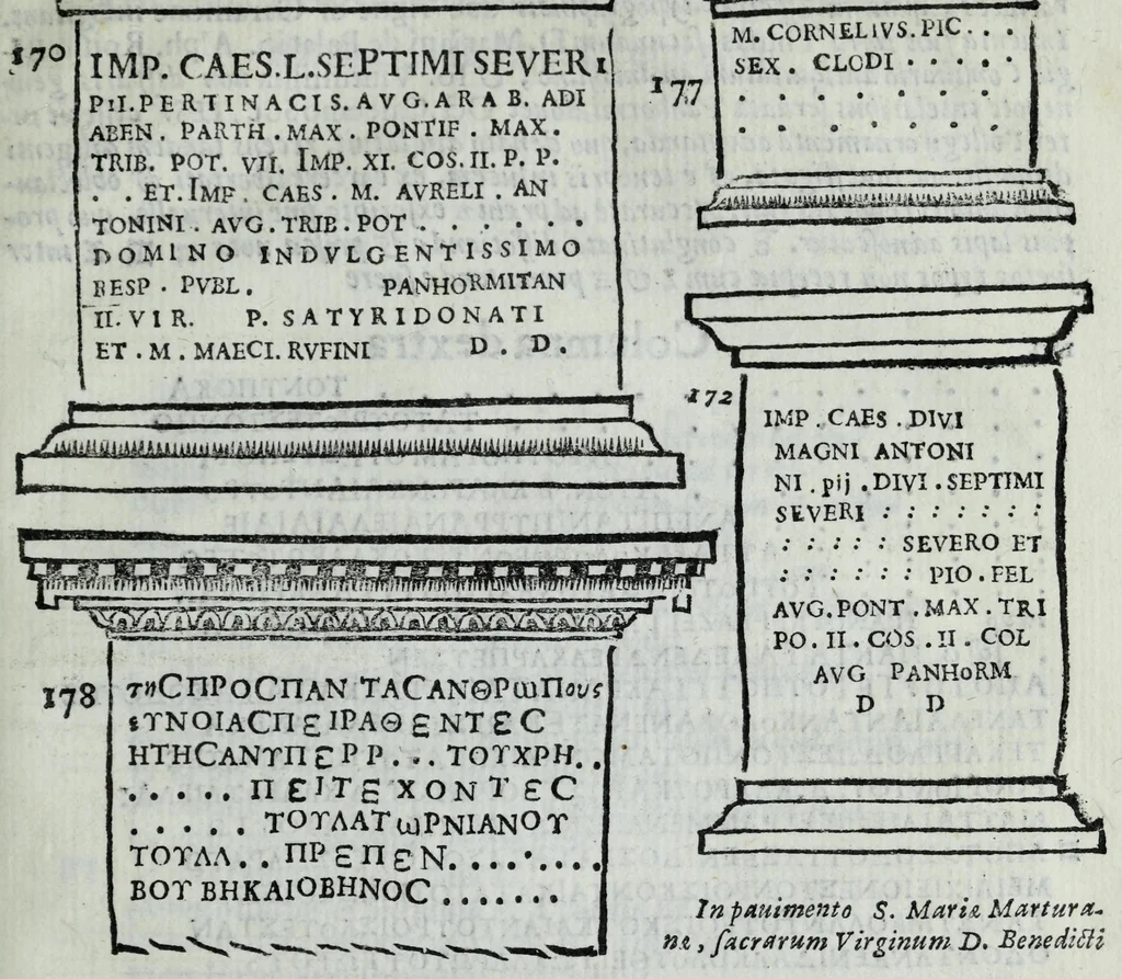 An illustration from Siciliae, obiacentium insular[um], et Bruttiorum antiquae tabulae, cvm animaduersionib[us] Georgii Gualtheri, 1624, leaf 37