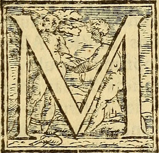 An illustration from Sidereus nuncius : magna, longeque admirabilia spectacula pandens, suspiciendaque proponens vnicuique, praesertim verò philosophis, atq[ue] astronomis, quae à Galileo Galileo ... perspicilli nuper à se reperti beneficio sunt obseruata in lunae facie, fixis innumeris, lacteo circulo, stellis nebulosis, apprime verò in quatuor planetis circa Iouis stellam disparibus interuallis, atque periodis, celeritate mirabili circumuolutis; quos, nemini in hanc vsque diem cognitos, nouissimè author depraehendit primus; atque Medicea sidera nuncupandos decreuit, 1610, leaf 14