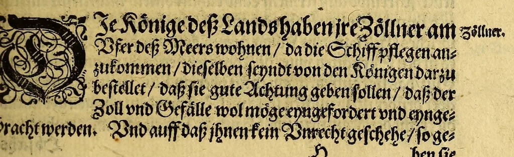 An illustration from Siebende Schiffahrt in das Goldreiche Königreich Guineam, in Africa gelegen, : so sonsten das Goldgestadt von Mina genan[n]t wirdt, welches von den Portugalesern vngefähr vor 200. Jahren erfunden, von den Holländern innerhalb 18. Jahren hero bekannt gemacht vnd frequentirt, jetzt aber von ihnen erst recht erkündigt, vnd in niderländischer Sprach beschrieben, da sie mit zweyen Schiffen auss demselben Lande Anno 1602. widerumb in Hollande ankommen., 1606, leaf 81