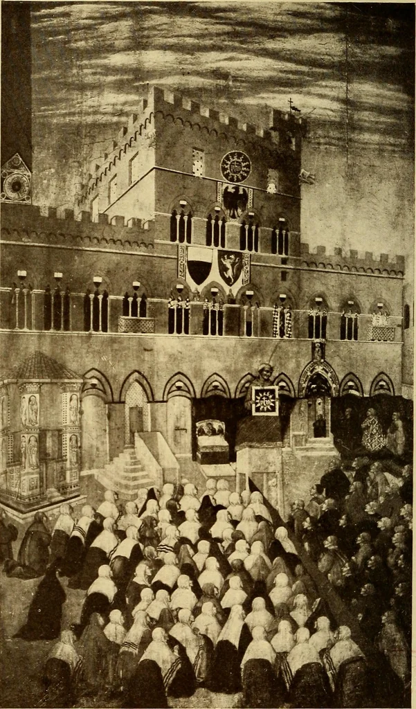 An illustration from Siena and her artists, 1907, leaf 193