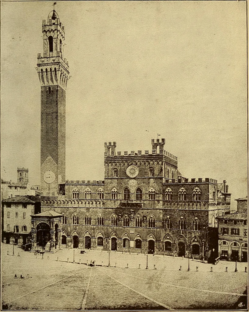 An illustration from Siena and her artists, 1907, leaf 32