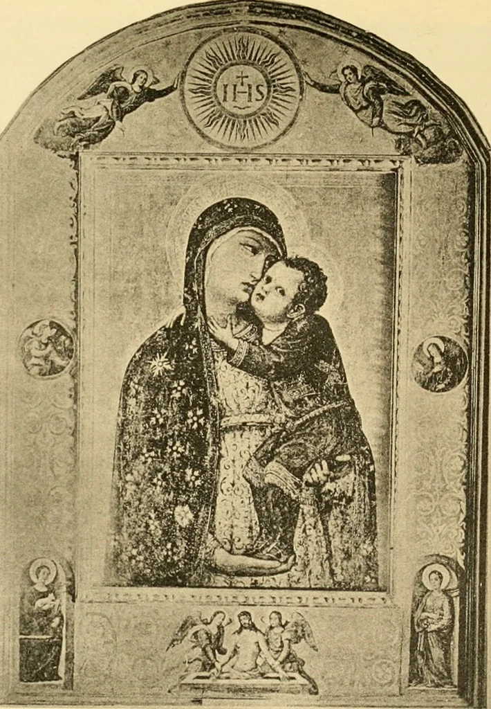 An illustration from Sienesische Meister des Trecento in der Gemäldegalerie zu Siena, 1907, leaf 100