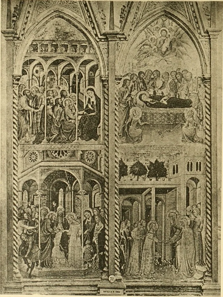 An illustration from Sienesische Meister des Trecento in der Gemäldegalerie zu Siena, 1907, leaf 100