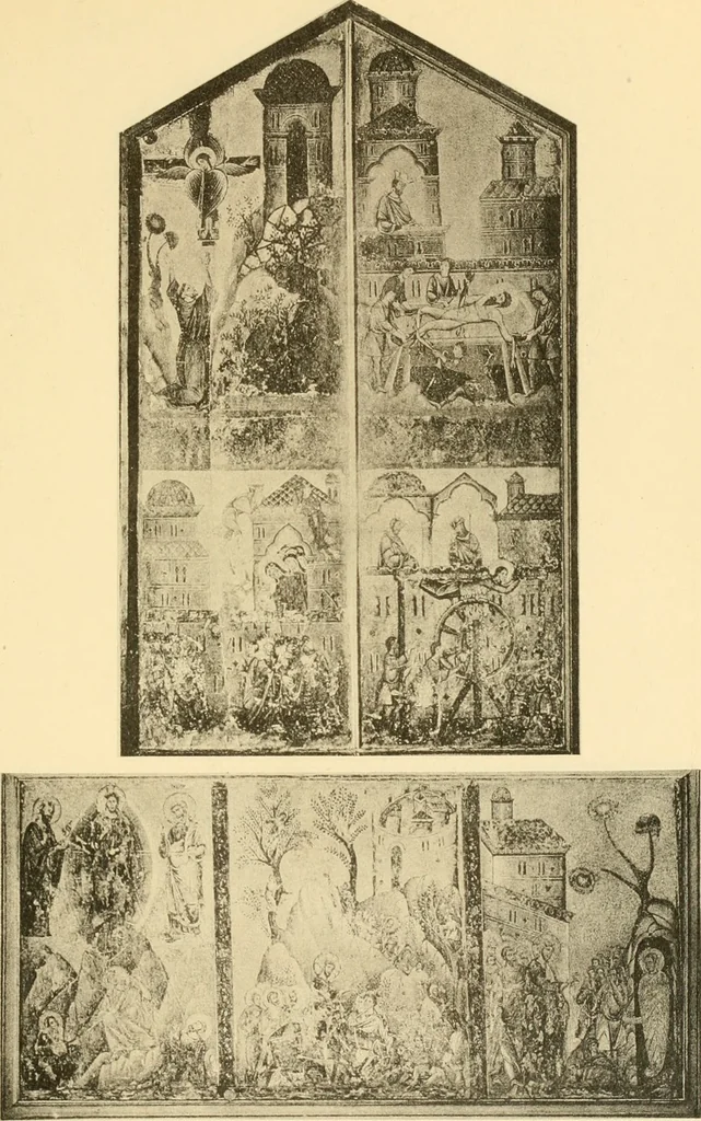 An illustration from Sienesische Meister des Trecento in der Gemäldegalerie zu Siena, 1907, leaf 66