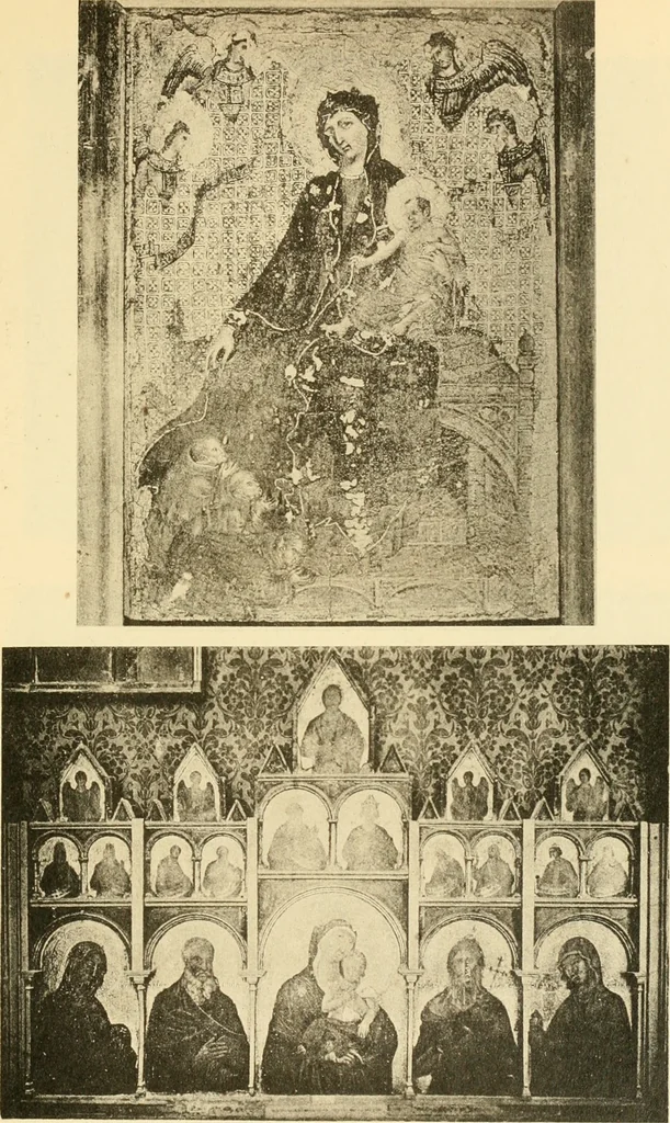 An illustration from Sienesische Meister des Trecento in der Gemäldegalerie zu Siena, 1907, leaf 70