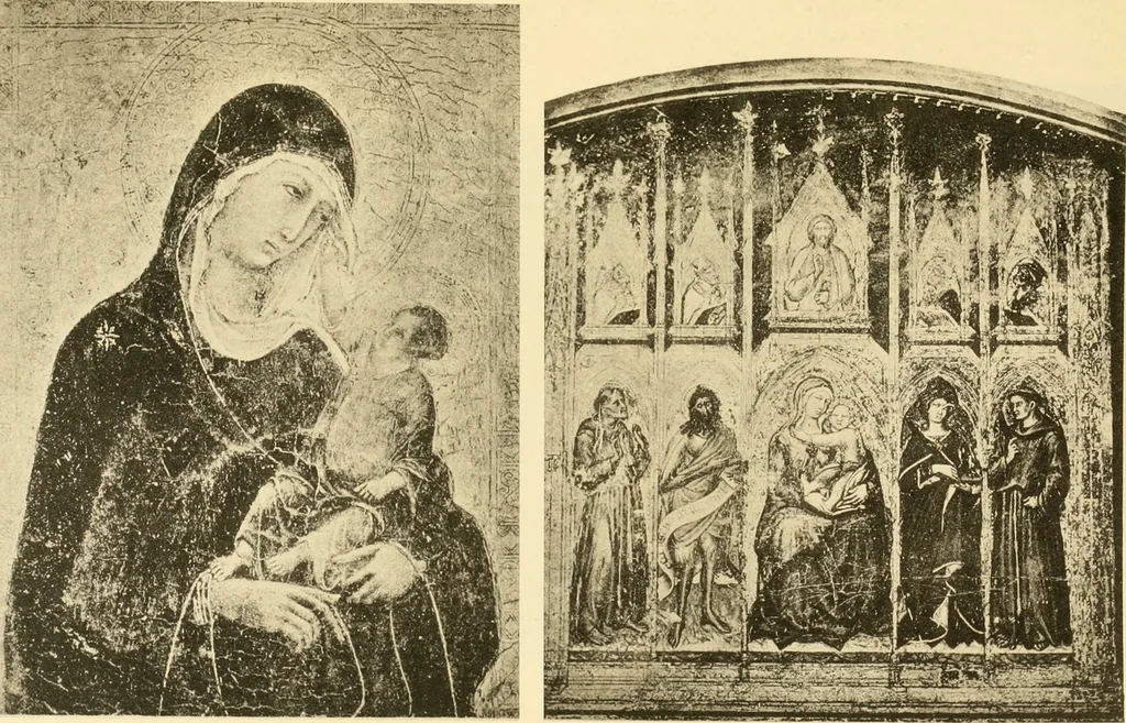 An illustration from Sienesische Meister des Trecento in der Gemäldegalerie zu Siena, 1907, leaf 74
