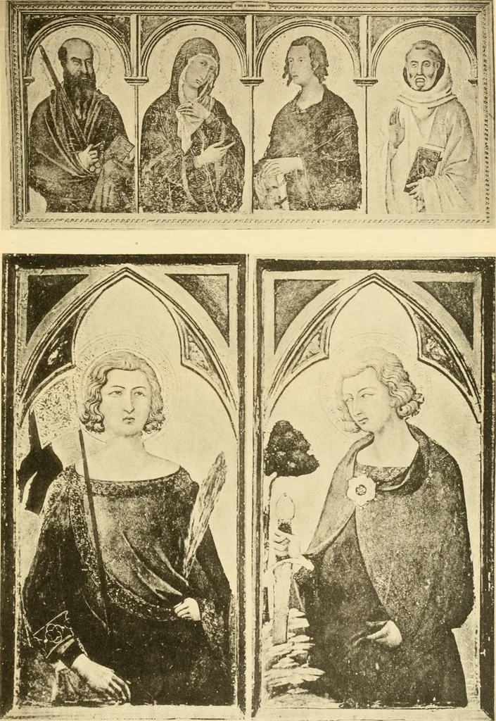 An illustration from Sienesische Meister des Trecento in der Gemäldegalerie zu Siena, 1907, leaf 80