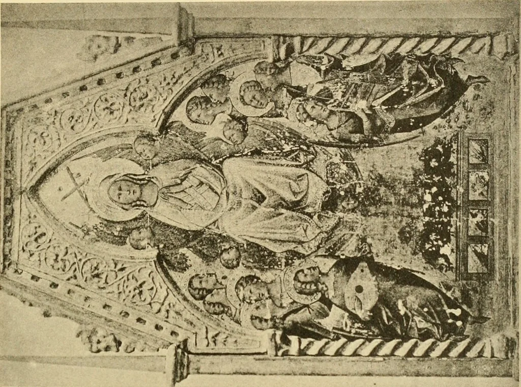 An illustration from Sienesische Meister des Trecento in der Gemäldegalerie zu Siena, 1907, leaf 82