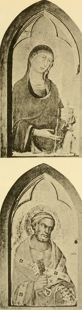 An illustration from Sienesische Meister des Trecento in der Gemäldegalerie zu Siena, 1907, leaf 84