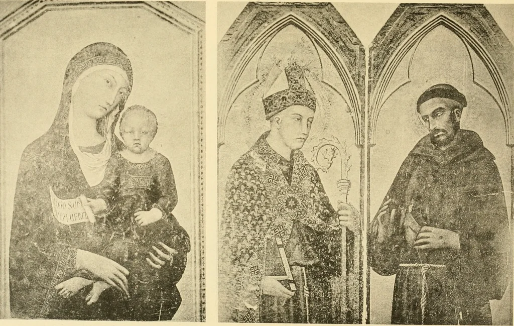 An illustration from Sienesische Meister des Trecento in der Gemäldegalerie zu Siena, 1907, leaf 86
