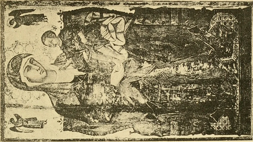 An illustration from Sienesische Meister des Trecento in der Gemäldegalerie zu Siena, 1907, leaf 96