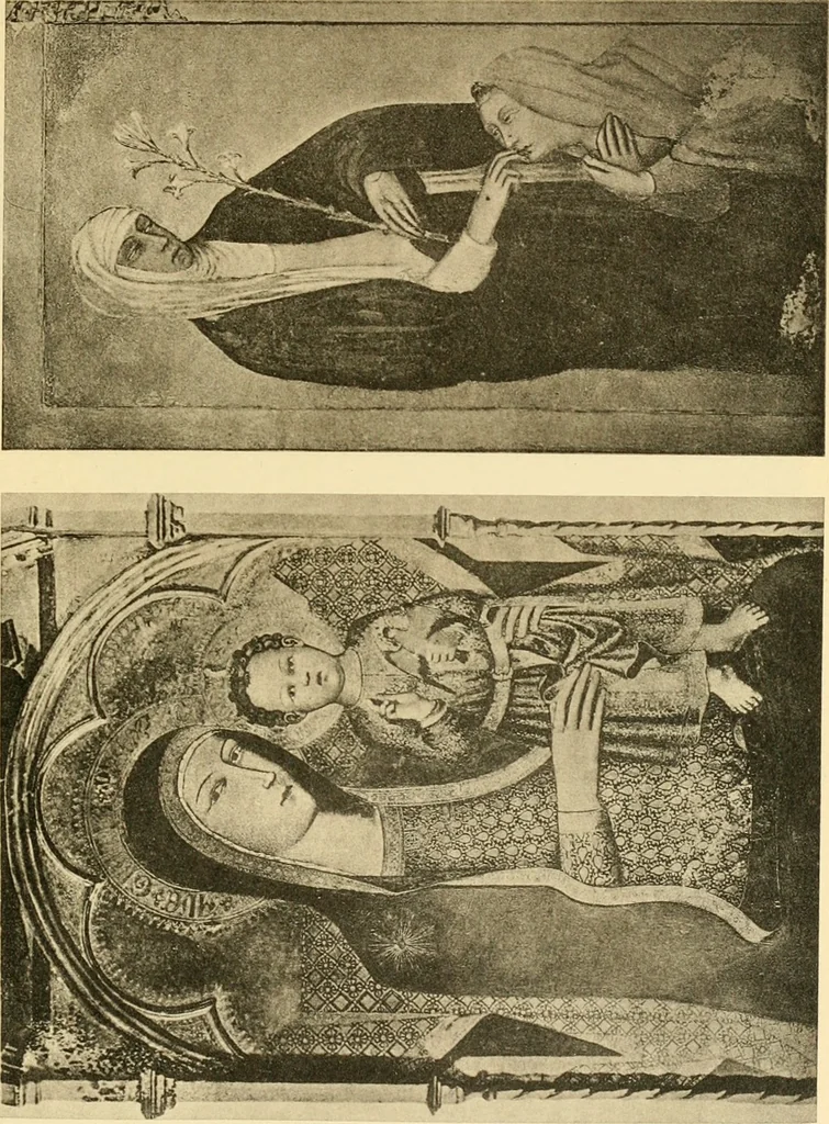 An illustration from Sienesische Meister des Trecento in der Gemäldegalerie zu Siena, 1907, leaf 98