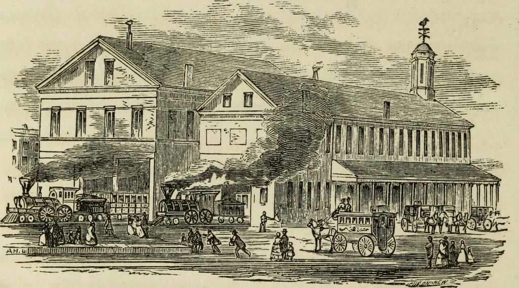 An illustration from Sights in Boston and suburbs, or, Guide to the stranger, 1856, leaf 107