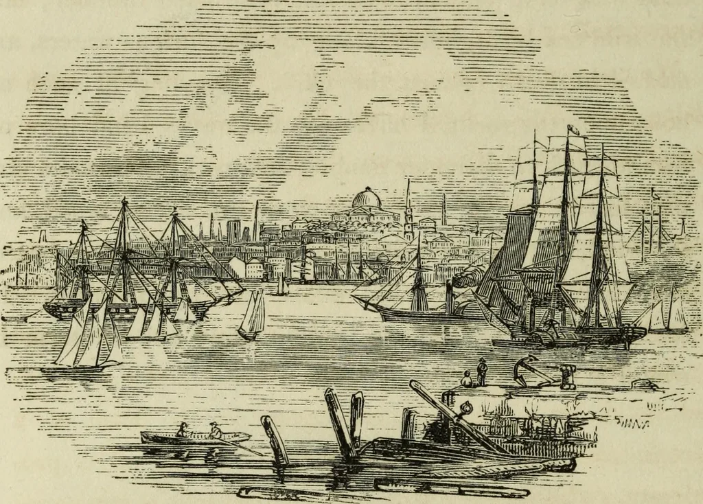 An illustration from Sights in Boston and suburbs, or, Guide to the stranger, 1856, leaf 215