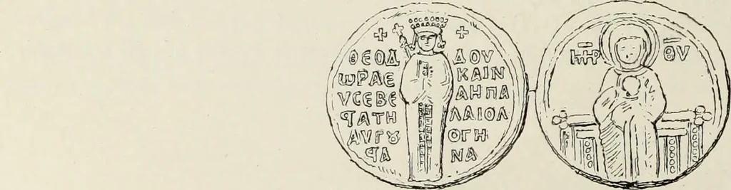 An illustration from Sigillographie de l'Empire byzantin, 1884, leaf 433