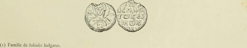 An illustration from Sigillographie de l'Empire byzantin, 1884, leaf 708