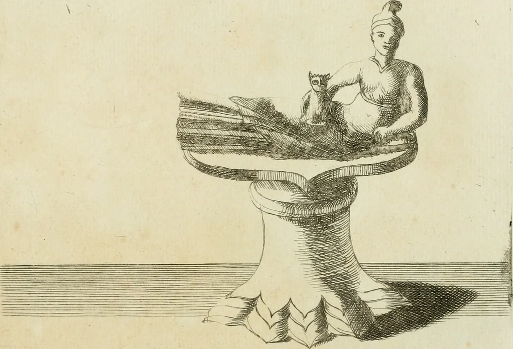 An illustration from Signa antiqua e museo Jacobi de Wilde : veterum poetarum carminibus illustrata et per Mariam filiam aeri inscripta, 1700, leaf 100