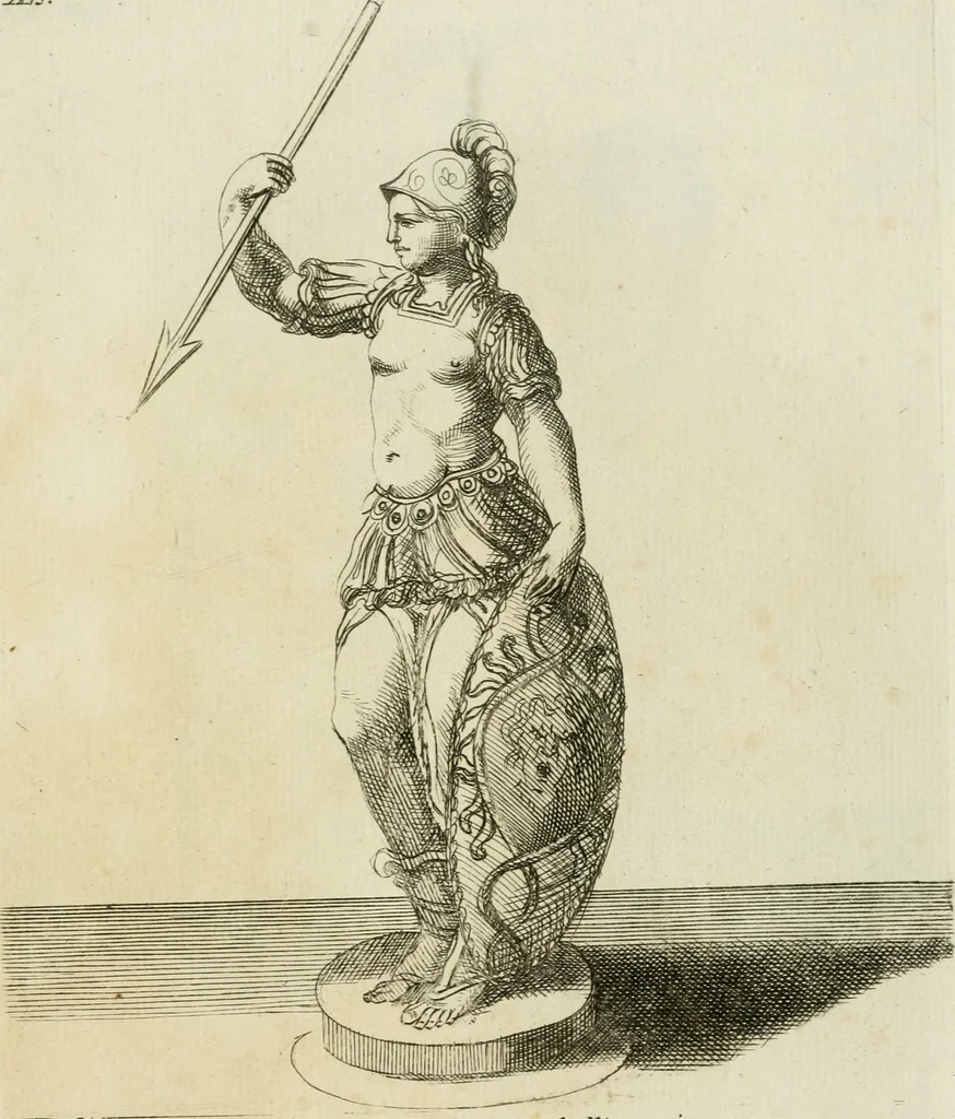 An illustration from Signa antiqua e museo Jacobi de Wilde : veterum poetarum carminibus illustrata et per Mariam filiam aeri inscripta, 1700, leaf 102
