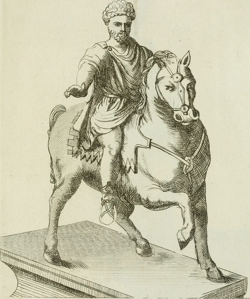 An illustration from Signa antiqua e museo Jacobi de Wilde : veterum poetarum carminibus illustrata et per Mariam filiam aeri inscripta, 1700, leaf 124