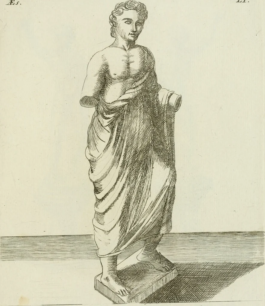 An illustration from Signa antiqua e museo Jacobi de Wilde : veterum poetarum carminibus illustrata et per Mariam filiam aeri inscripta, 1700, leaf 126